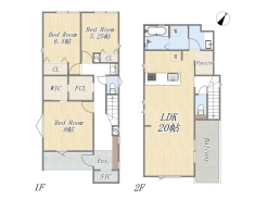 【2号棟】3LDK+WIC+SIC+FCL+Pantry+カースペース
