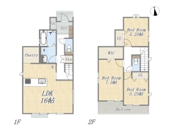 【2号棟】3LDK+WIC+SIC+Pantry+カースペース