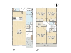【2号棟】4LDK+WIC+カースペース2台