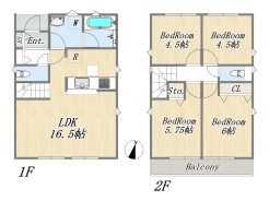 【間取り図】4LDK
