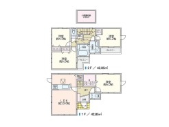【間取り図】 4LDK+WIC+小屋裏収納+カースペース
