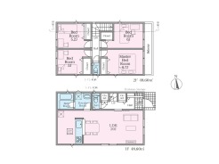 【間取り図】4LDK+カースペース2台可