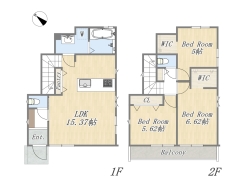 【参考プラン:9号地】
Plan:3LDK+2WIC+Pantry+カースペース
建物参考価格:2000万円
建物面積:81.36㎡