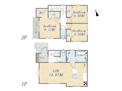 【間取り図】Plan：3LDK+WIC+カースペース