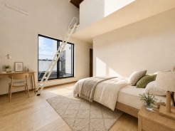 【Room：8帖】
本画像はCGで作成しており、実際に現地に家具は配置しておりません。また、価格に家具は含まれません。
