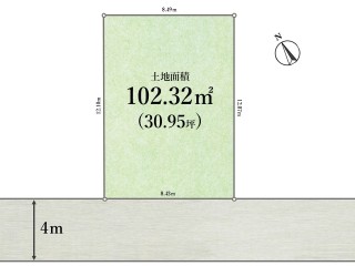 調布市柴崎1丁目　建築条件なし売地　全1区画