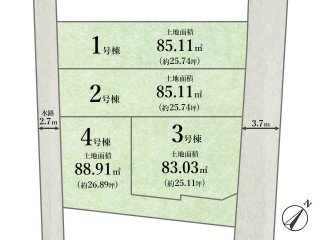 杉並区阿佐谷北1丁目　新築分譲住宅　全4棟
