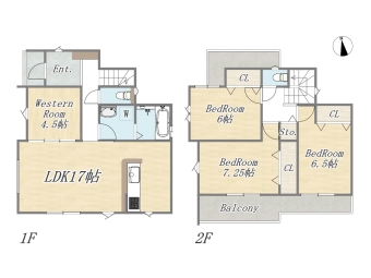 【10号地 参考プラン】 Plan：4LDK+ワイドバルコニー 建物面積：98.95㎡（29.93坪） 建物価格：2000万円