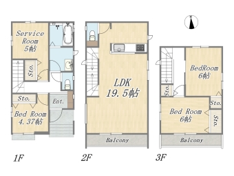 【A号地】ZEH水準仕様住宅！住宅性能評価書取得物件！ Plan：3LDK 建物面積：99.77㎡｜建物参考価格：1600万円