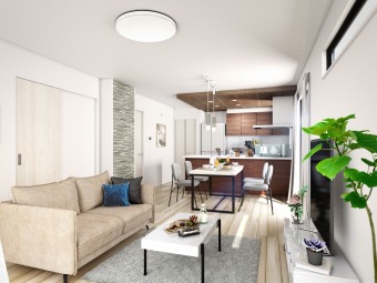 【建物プラン例】ZEH水準仕様住宅！住宅性能評価書取得物件！ プラン・カラーセレクトのご相談可能！理想の暮らしを求められる売地販売。 建物面積：82㎡｜建物参考価格：2000万円 ※イメージ画像と実際の物件とは異なる場合があります。