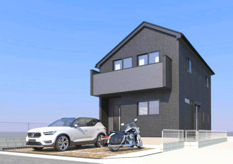 【建物イメージパース：1号棟】