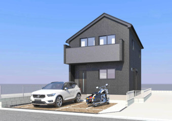【建物イメージパース：1号棟】