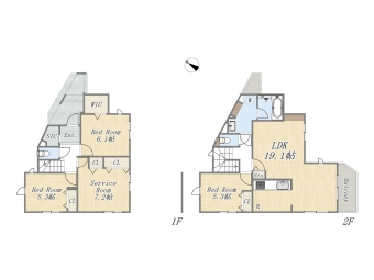 【Plan】2SLDK+WIC+SIC+ビルトインガレージ