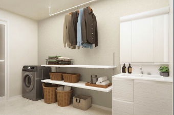 施工例：Wash Room