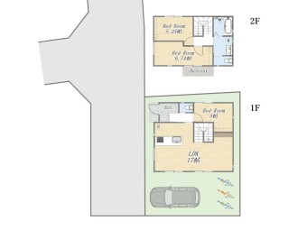 【参考プラン】 Plan：3LDK+カースペース 建物参考価格：2100万円 建物面積：78㎡