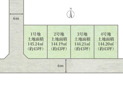 稲城市東長沼2633 61街区　建築条件付き売地　全4区画 コンセプトイメージ2