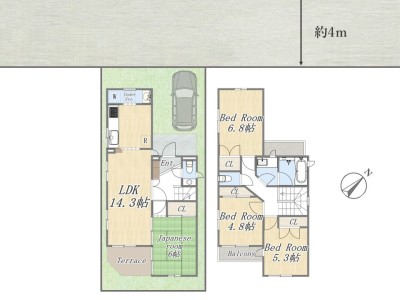 世田谷区深沢4丁目　中古戸建　三井ホーム施工物件 コンセプトイメージ2
