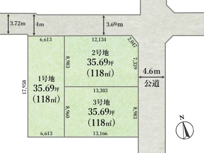 杉並区浜田山1丁目27-16　建築条件なし売地　全3区画 コンセプトイメージ3