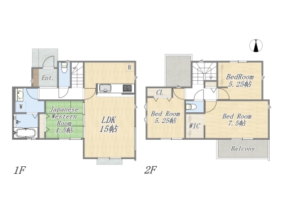 【参考プラン：10号地】
建物参考価格：2000万円