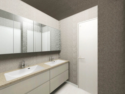 【内観イメージパース：Wash Room】
※イメージ画像と実際の物件とは異なる場合がございます。