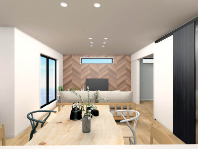 【内観イメージパース：LDK】
※イメージ画像と実際の物件とは異なる場合がございます。