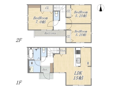 【参考プラン：13号地】
建物参考価格：2000万円
