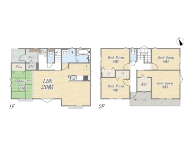 【プラン例】5LDK+WIC+SIC+カースペース2台｜建物面積：125.03㎡｜建物参考価格：2470万円