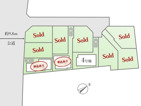 【全体区画図】 建売分譲での販売も開始！ 三鷹市新川の利便性の高い人気エリアに登場！耐震等級3取得のZEH水準仕様住宅です！ 物件詳細や現地ご案内希望など、お気軽にお問い合わせください！