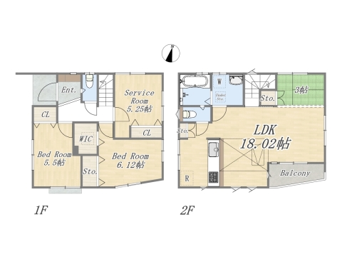 Plan：2SLDK+WIC+小屋裏収納 土地面積：77.39㎡（23.41坪） 建物面積：90.88㎡（27.49坪）