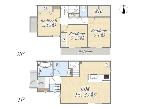 【参考プラン：11号地】
建物参考価格：2000万円