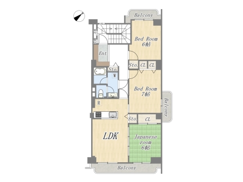 【間取り図】3LDK