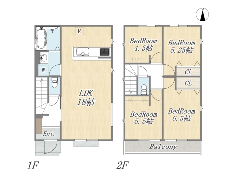【2号棟】4LDK+カースペース2台｜太陽光パネル搭載