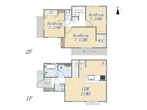 【12号棟】3LDK+WIC+Pantry+カースペース2台分 