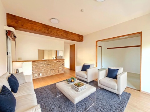 【LDK：14.6帖】
本画像はCGで作成しており、実際に現地に家具は配置しておりません。また、価格に家具は含まれません。