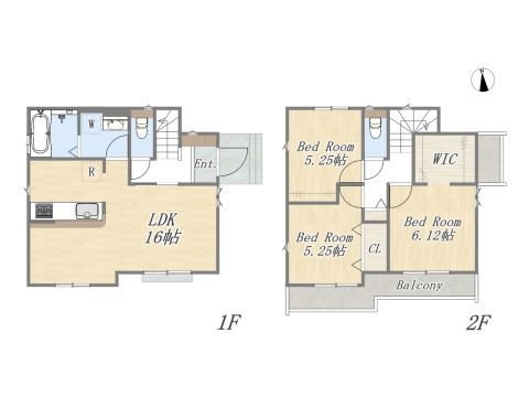 【1号棟】3LDK+WIC+カースペース