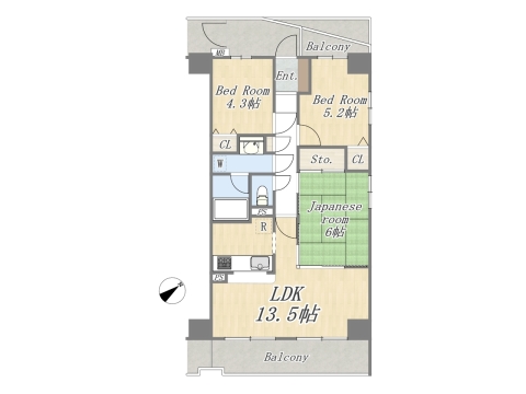【間取り図】3LDK 