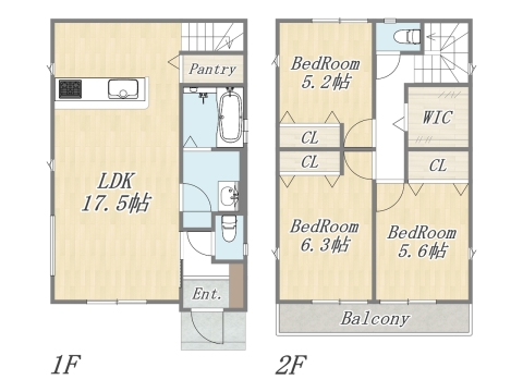 【参考プラン】 建物参考価格：1903万円／建物面積：87㎡ 