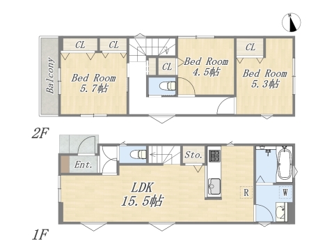 【参考プラン：C号地】建物参考価格：2200万円