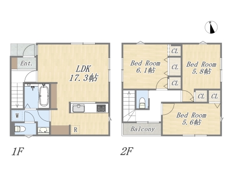 【参考プラン：B号地】建物参考価格：2200万円