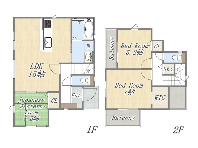 【参考プラン】
建物参考価格：2000万円／建物面積：79㎡