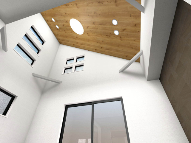 【建物完成イメージパース：LDK】