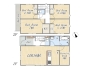 【1号地 参考プラン】
Plan：4SLDK+WIC
土地面積：124.54㎡（約37坪）
建物参考面積：97.70㎡（約29.61坪）
建物参考価格：2000万円