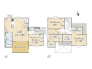 【B号棟】
Plan：3SLDK+2WIC+Loft+ウッドデッキ+カースペース2台
敷地面積：132.3㎡（40.02坪）
建物面積：103.09㎡（31.18坪）