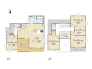 【G号棟】
Plan：4LDK+WIC+SIC+Loft+ウッドデッキ+カースペース2台
敷地面積：132.3㎡（40.02坪）
建物面積：105.80㎡(32坪)