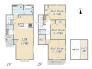 【1号棟】
Plan：3LDK+WIC+Pantry+ロフト
土地面積：84.29㎡（25.52坪）
建物面積：84.04㎡（25.42坪）