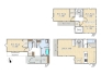 【間取り図】3LDK(4LDK可)+WIC+SIC+パントリー
