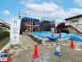 【外観】（3月中旬撮影）
JR中央線「国分寺」「武蔵小金井」駅が利用可能なポジションにウッドデッキ付きの全3邸が誕生！
敷地123㎡（37坪）超で資産性の高い邸宅です。