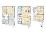 【間取り図】2LDK+2S