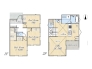 【間取り図】3LDK+WIC+SIC+小屋裏収納+床下収納
