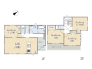 【D号棟】
Plan：4LDK+ワイドバルコニー+カースペース2台
土地面積：112.04㎡（33.89坪）
建物面積：95.69㎡（28.93坪）